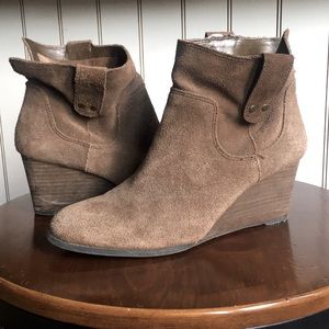 Lucky Brand Wedge Booties Size 8